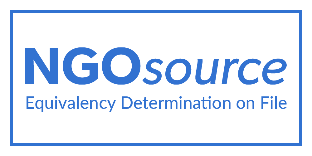 NGOsource-Equivalency Determination on File Logo.